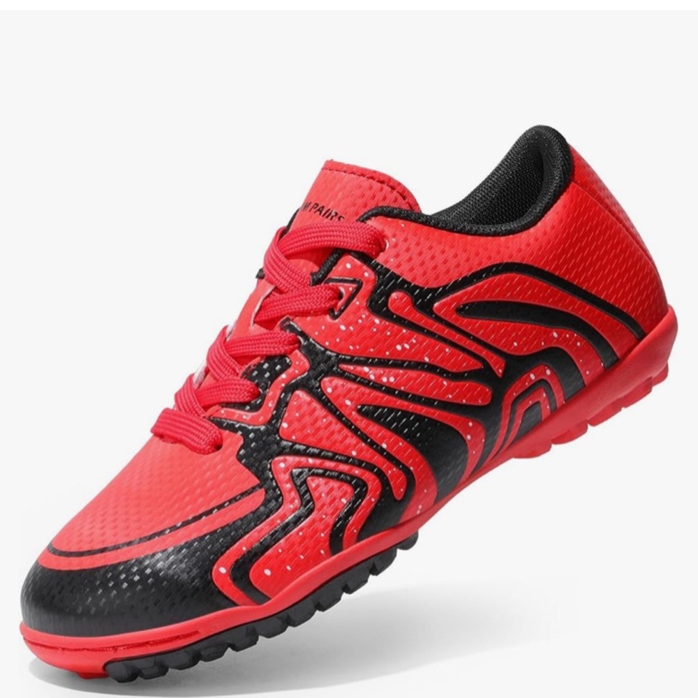 Dream Pairs Red and Black Kids Sneakers